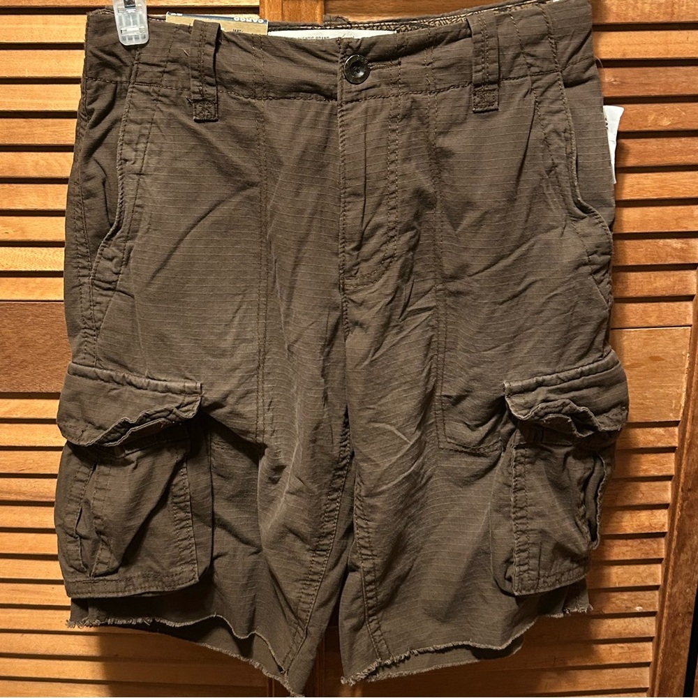 Aeropostale Chocolate Longer Length Cargo Shorts
